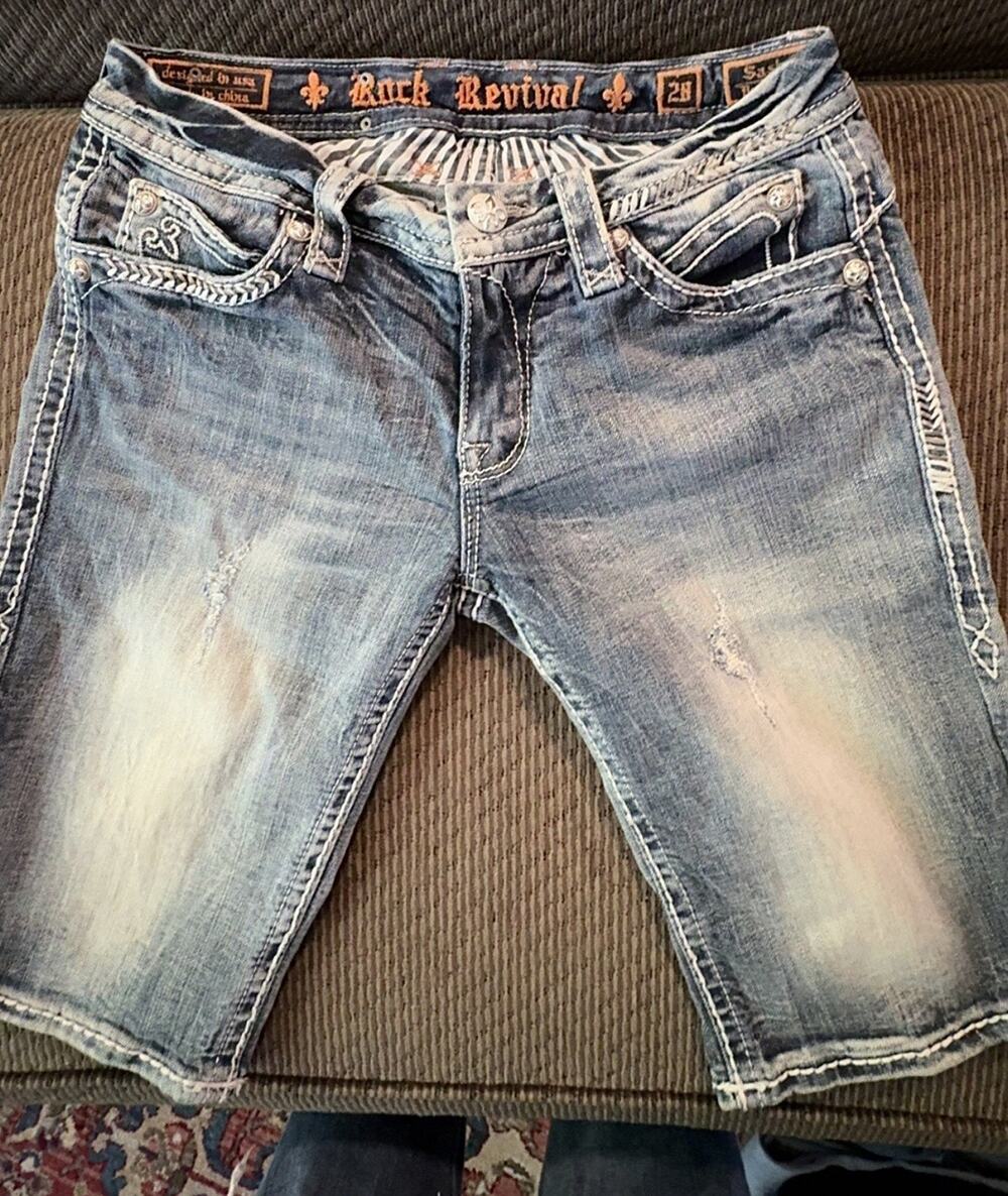 Rock Revival Shorts Size 28 Denim